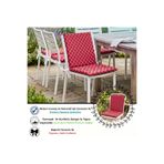Bhomesconcept 40x40 Cm Arkalıklı Sandalye Minderi Pamuk Polyester Kumaş İpli Sırtlı Mutfak Ve Bahçe Minderi