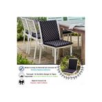 Bhomesconcept 40x40 Cm Siyah Arkalıklı Sandalye Minderi Pamuk Polyester Kumaş İpli Sırtlı Mutfak Ve Bahçe Minderi