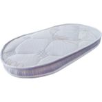 Bhouse Anne Yanı Oval Beşik Bambu Kumaş 60 x 105 cm Sünger Yaysız Park Yatak - Beyaz