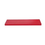 BHP Ahşap Dikdörtgen Salon Kırmızı 80x23.5x3.8 cm Dekoratif Raf