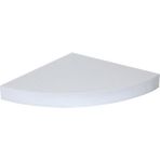 BHP Mdf Çeyrek Daire Salon Beyaz 29x29x3.8 cm Dekoratif Raf