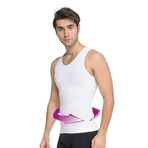 Bhs life Erkek Atlet Korse | Bel Göğüs Göbek Jinekomasti Toparlayıcı Sıkılaştırıcı Beyaz 2XL