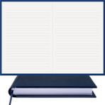 Bi Defter Çizgili Defter – Termo Deri Ciltli, %100 El Yapımı, El Dikişi, (Iplik Dikiş) “benzersiz Ürün” A/5 - Lacivert