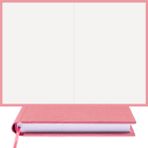 Bi Defter Çizgisiz Defter – Viskon Kumaş Ciltleme, %100 El Yapımı El Dikişi (Iplik Dikiş) “benzersiz Ürün” A/5 - Gül Kurusu