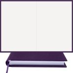 Bi Defter Çizgisiz Defter – Viskon Kumaş Ciltleme, %100 El Yapımı El Dikişi (Iplik Dikiş) “benzersiz Ürün” A/5 - Mor