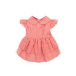 Bi Dolap Ponçik Bi Charlotte Dress Kırmızı Pötikare Pamuklu Poplin Kumaş Kedi Köpek Kıyafeti & Elbisesi