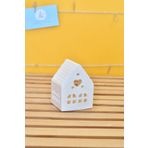 Bİ DOLU DÜKKAN Boyamaya Hazır Ev Tealight Mumluk | Boyasız Verniksiz Beton Obje | Evde Okulda Kendin Yap