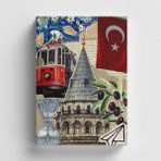 Bi' Dünya Haber Kolaj Serisi 43 Galata Günlüğü Bullet Journal A5 Noktalı Defter - Alaska Ceviz