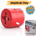 Bi Metal Panç Ø 46 Mm Delik Açma Alçıpan Ahşap Pvc Delme Testeresi Adaptörsüz 1 Adet