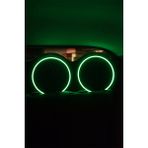 Bi Moda 1 Takım 20 Cm(2 Adet)Neon Rgb LED Midrange Kapağı Işıklı Midrange Hoparlör Kapağı Adaptör Kumanda