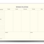 Bi' Yaprak Weekly Planner - A4 Boyutunda İngilizce Haftalık Planlayıcı