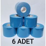 Bia Tape Kinesio 5 cm x 5 M - Açık Mavi Rengi Sporcu Bandı 6'lı (Pakette 6 Adet) - Standart - Açık Mavi - Açık Mavi