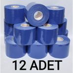 Bia Tape Kinesio 5 cm x 5 M - Koyu Mavi Rengi Sporcu Bandı12'li (Pakette 12 Adet) - Standart - Koyu Mavi - Gri - Kapalı Gri