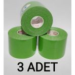 Bia Tape Kinesio 5 cm x 5 M - Yeşil Rengi Sporcu Bandı 3'lü (Pakette 3 Adet) - Standart