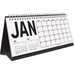Bi'aldım 2027 Masa Takvimi, Önceki Ay Sonraki Ay Takvim, Aylık Planlayıcı Takvim, Üç Aylık Takvim, Çift Taraflı Büyük Boy Masa Takvimi, Desk Calendar - 1 Adet - Kraft