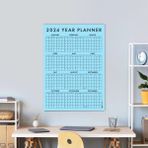 Bi'aldım Mavi Renk 2025 Yıllık Planlayıcı Duvar Takvimi 2025 Takvim Aylık Planlayıcı Boyut 35 x 50 cm