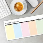 Bialdım Renkli Haftalık Planlama Defteri Colourful Weekly Planner