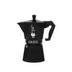 Bialetti Express Exclusive Siyah Metal 3 Cup Moka Pot - Yeşil