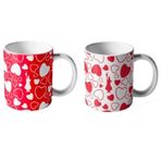Bialetti - Kalp Desenli 2'Li Kupa Seti