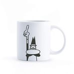 Bialetti - Kupa - Mug - 250mL - Bialetti İkonik Bıyıklı Adam Desenli - Porselen