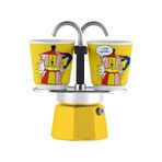 Bialetti Mini Express Mokapot Lictenstein + 2 Espresso Fincanı