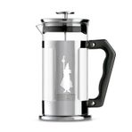 Bialetti - Preziosa French Press: Yaklaşık 1L kapasiteli kahve hazırlayıcı - 18/10 Paslanmaz Çelik Gövde - Bulaşık Makinesinde Yıkanabilen Borosilikat Cam Sürahi - Paslanmaz Çelik Filtre Sistemi