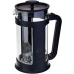 Bialetti - Smart French Press: Yaklaşık 1L kapasiteli kahve hazırlayıcı - Siyah Polipropilen Gövde - Bulaşık Makinesinde Yıkanabilen Borosilikat Cam Sürahi - Paslanmaz Çelik Filtre Sistemi