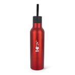 Bialetti - Termal Şişe - 500mL - Kırmızı Renk - Paslanmaz Çelik - Çift Katmanlı - 12 Saat Sıcak 24 Saat Soğuk Tutar - Hava Geçirmez Vidalı Kapak Özelliği - Özel Silikon Conta Sayesinde Sızdırmaz Şişe