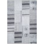 Bialogard Gri Patchwork Makinada Yıkanabilir Kaymaz Taban Dijital Makine Baskı Salon Halı-I-Haln-HLN1625-80x500