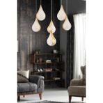 Biana 6'lı Yuvarlak Gold Damla Başlıklı Modern Salon LED Avize
