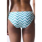 Biana Green Zigzag Desenli Hipster Bikini Altı - Renkli - 36