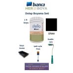 Bianca Binca Stella Su Bazlı Akrilik Boya Dolap Boyama Seti Siyah