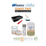 Bianca Set 1Lt - Siyah Boya + Mermer Effekt Sprey + Maximo Sıvı Cam Parlak