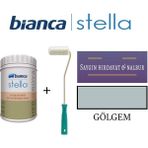 Bianca Stella Akrilik Boya + Dekor Kadife Rulo - Gölgem - 1 Litre