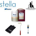 Bianca Stella Su Bazlı Akrilik Boya ( 4 Parça Set ) - Siyah