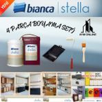 Bianca Stella Yeni Nesil Dönüşüm Boyası 1 Litre (4 Parça Boyama Seti) - Verde