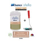 Bianca Su Bazlı Saf Akrilik Boya Ve Rulosu 1Lt Pudra