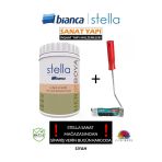 Bianca Su Bazlı Saf Akrilik Boya Ve Rulosu 1Lt Siyah