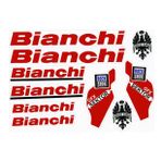 Bianchi Bisiklet Sticker Etiket Seti Kırmızı A4