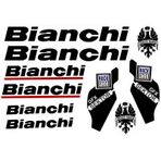 Bianchi Bisiklet Sticker Etiket Seti Siyah A4