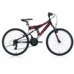 Bianchi Junior Siyah Kırmızı V Fren 21 Vites 24 Jant Dağ Bisikleti