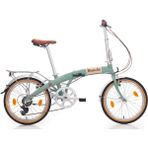 Bianchi Katlanır Bisiklet 21 Vites 20 inç Jant Erkek Cinsiyet Vintage Celeste Renk - Celeste Krem