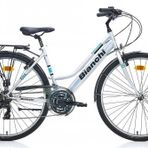Bianchi Strada 105 28 inç 460H 28 Jant Gri Siyah Turkuaz Kadın Şehir Bisikleti