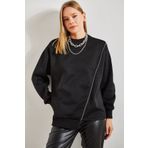 Bianco Lucci 40971007 Üç İplik Şardonlu Kadın Sweatshirt