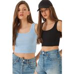 Bianco Lucci Kadın Askılı Fitilli Kaşkorse Bluz 60201025