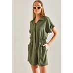 Bianco Lucci Kadın Basic Beli Lastikli Tulum 60111013