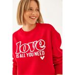 Bianco Lucci Kadın Bol Kesim Yuvarlak Yaka Sweatshirt MBHS022 60601022