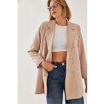 Bianco Lucci Kadın Kruvaze Blazer Ceket MBMS045 60501045
