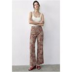 Bianco Lucci Kadın Vintage Desen Yüksek Bel Denim Pantolon DP251033 60286008