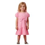 BİANCOFİGLİO Bebek fiyonklu elbise Pembe 4 Yaş